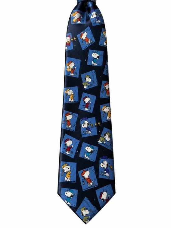 Peanuts Other - Peanuts Navy Blue Snoopy Patterned Tie